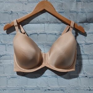 Wacoal 853281 Ultimate Side Smoother Underwire Contour Bra Size 36DD Beige